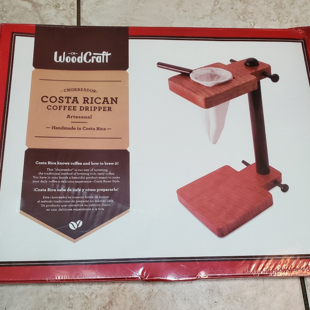 NWOT Costa Rican Coffee Dripper by Woodcraft